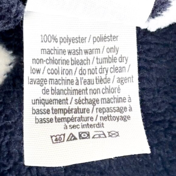 Victoria's Secret PINK Intimates & Sleep Wear Black & White Fleece Robe w Belt - Picture 8 of 10